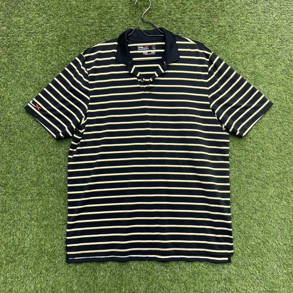 RLX Ralph Lauren Golf Polo Shirt Mens Large Athletic Sportswear Performance y2k